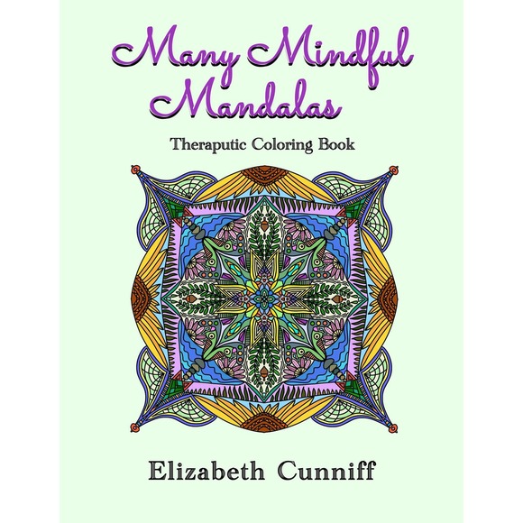Adult Mandala Coloring Book, Therapeutic Coloring Book, Mindful Coloring Book - Picture 7 of 9
